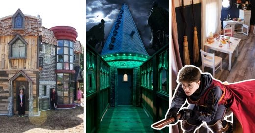 Estos abuelos construyeron una casa de juegos para su nieta inspirada en Harry Potter