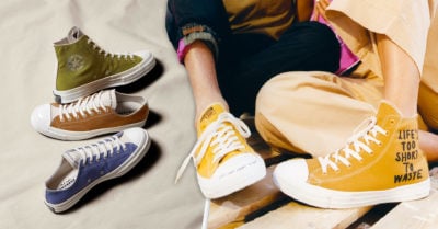Converse lanza tenis fabricados con materiales reciclados