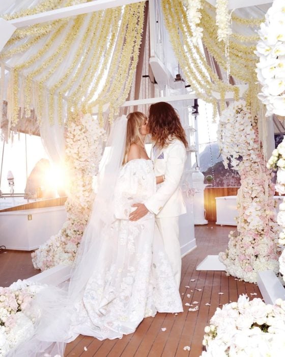 Celebridades Heidi Klum y Tom Kaulitz el día de su boda