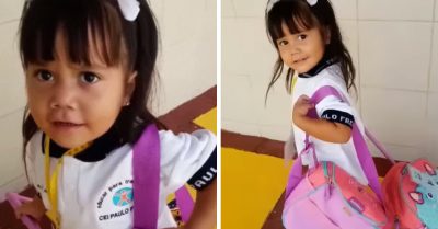 Niña platica cómo le fue en su primer día de clases y se vuelve viral