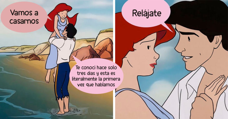 Así serían algunas escenas de Disney si sucedieran de manera realista