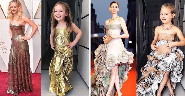 Madre e hija recrean los mejores vestidos de las famosas