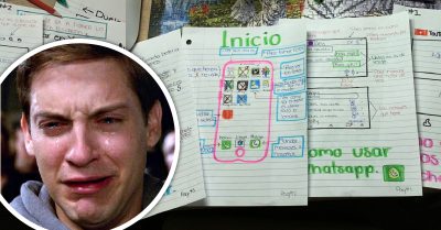 Dibuja tutorial a su abuelita para que aprenda a usar el celular