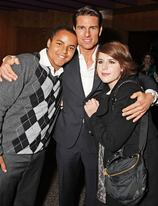 Tom Cruise y sus hijos Isabella y Connor