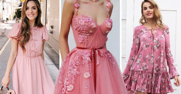 20 Vestidos rosas para darle un toque superfemenino a tu look