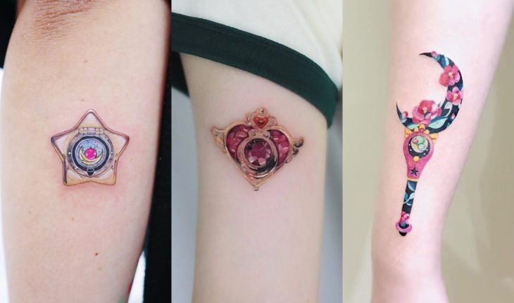 Tatuajes de Sailor Moon; tatuaje de cetro lunar