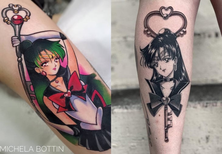 Tatuajes de Sailor Moon; tatuaje Plut+on, Setsuna