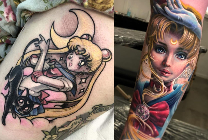 Tatuajes de Sailor Moon; tatuaje de Serena Tsukino realista