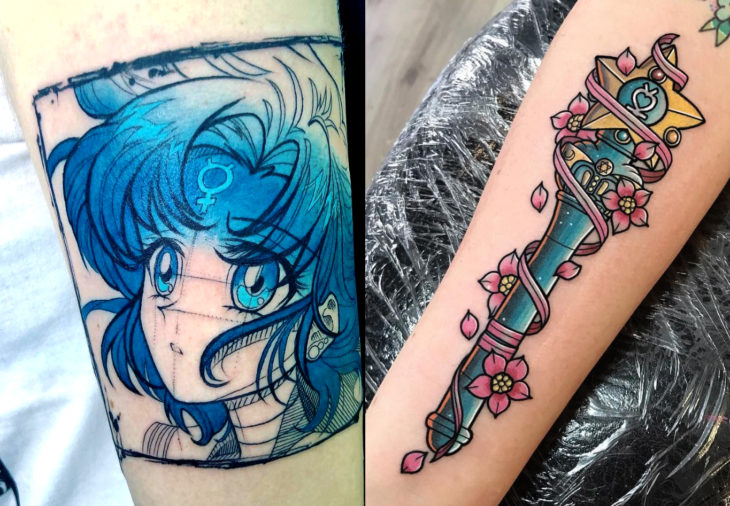 Tatuajes de Sailor Moon; tatuaje de Mercurio, Ami