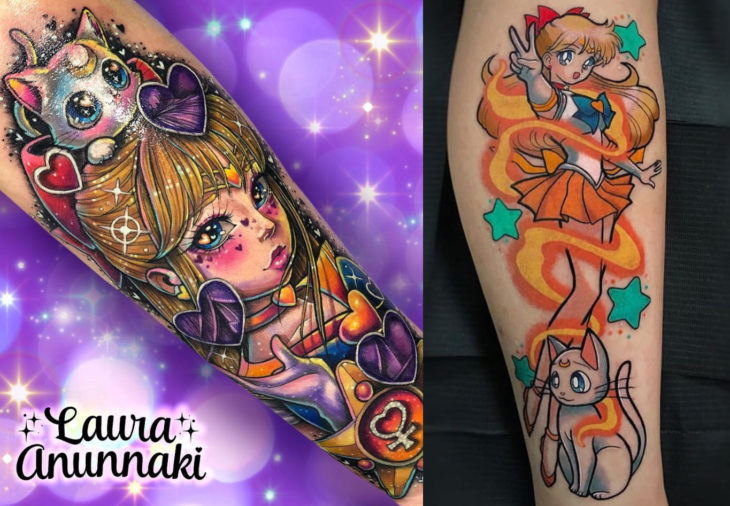 Tatuajes de Sailor Moon; tatuaje de Venus, Mina