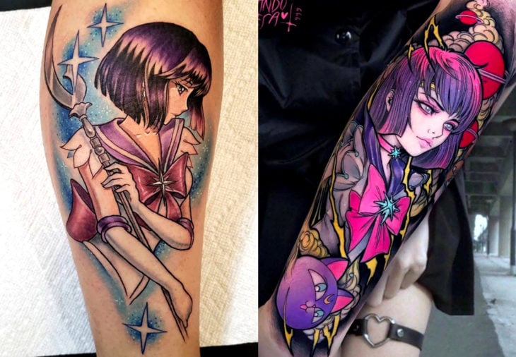 Tatuajes de Sailor Moon; tatuaje de Saturno, Hotaru