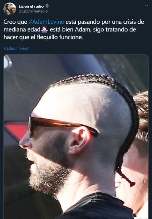 Tuit sobre el nuevo corte de cabello de Adam Levine