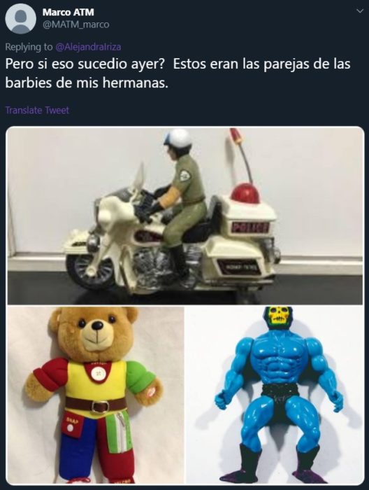 Usuarios de Twitter cuentan que el novio de su Barbie no era Ken sino el juguete de acción Max Steel