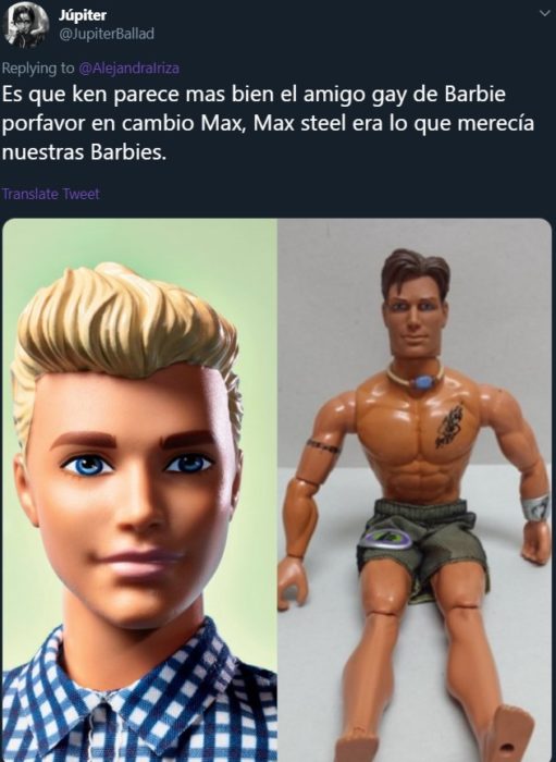 Usuarios de Twitter cuentan que el novio de su Barbie no era Ken sino el juguete de acción Max Steel