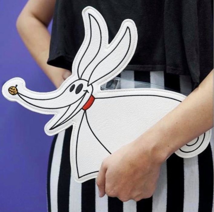 Bolso de mano, blanco, inspirado en zero, El extraño mundo de Jack