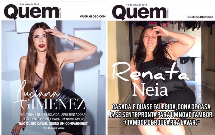 Renata Neia imita una portada de Quien