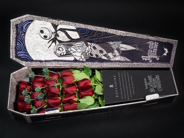 Caja de rosas de Rosehire inspirada en El extraño mundo de jack