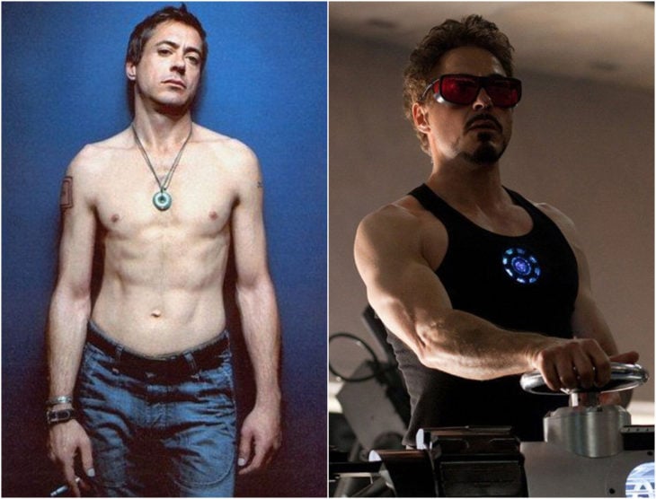 Robert Downey Jr. antes y después de entrar a Marvel