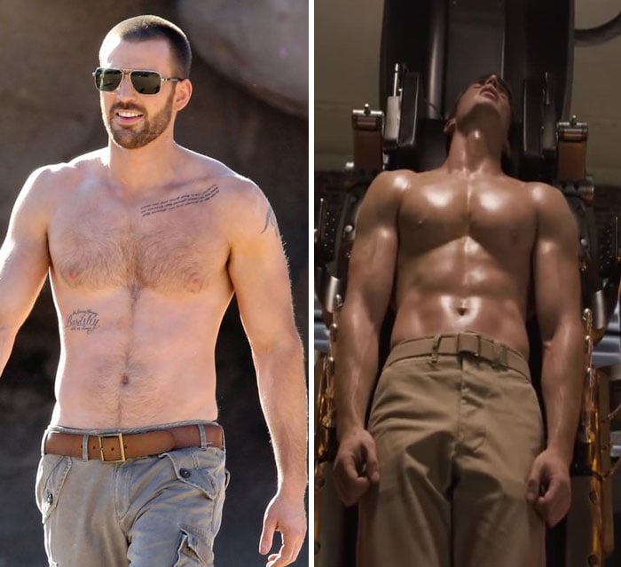 Chris Evans antes y después de entrar a Marvel