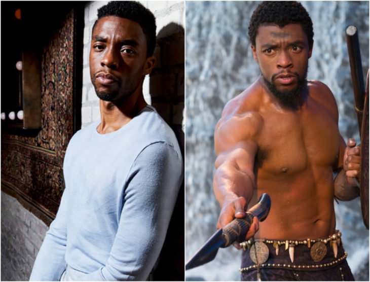 Chadwick Boseman antes y después de entrar a Marvel