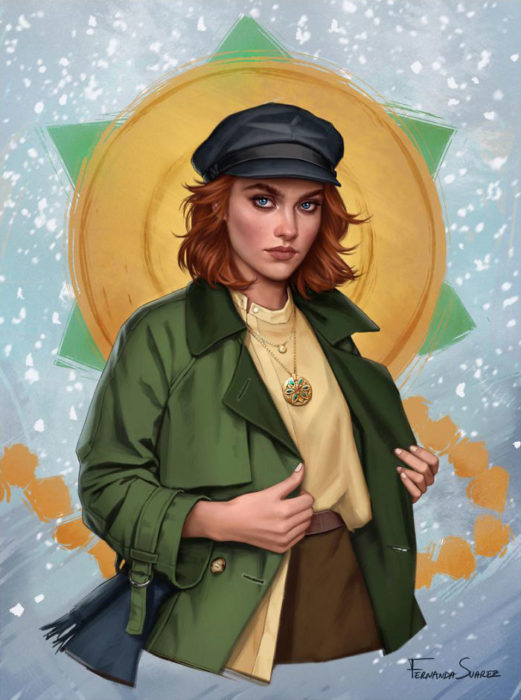 Ilustración de Fernanda Suárez inspirada en Anastasia, Disney