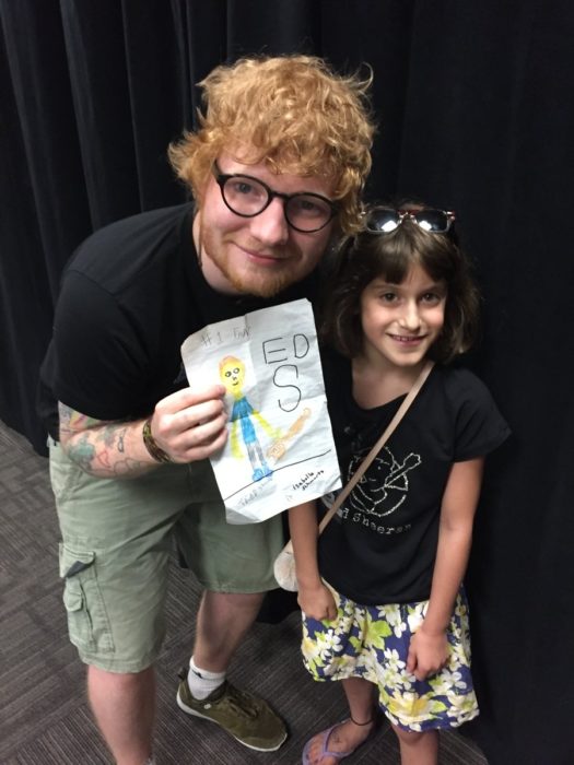 Ed Sheeran y fan