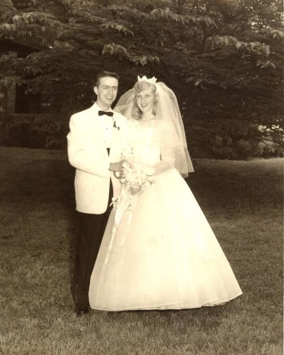 George y Ginger Brown recién casados en 1959