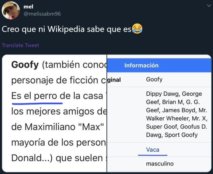 Twitter abre debate sobre si Goofy, personaje de Disney, es un perro o una vaca