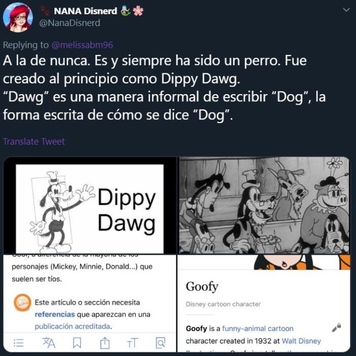 Twitter abre debate sobre si Goofy, personaje de Disney, es un perro o una vaca