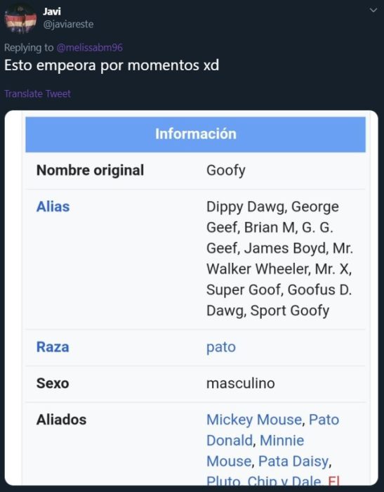 Twitter abre debate sobre si Goofy, personaje de Disney, es un perro o una vaca