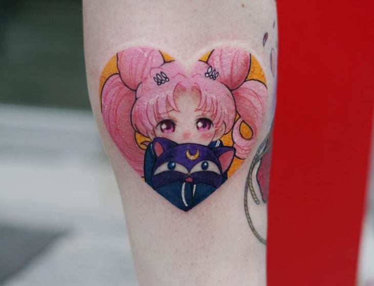 Tatuajes de Sailor Moon; tatuaje de Chibimoon, Chibiusa