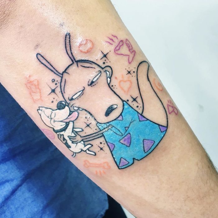 Tatuaje de la caricatura Rocko