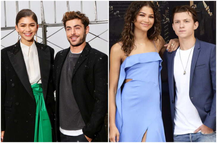 Zendaya junto a Zac Efron y Tom Holland