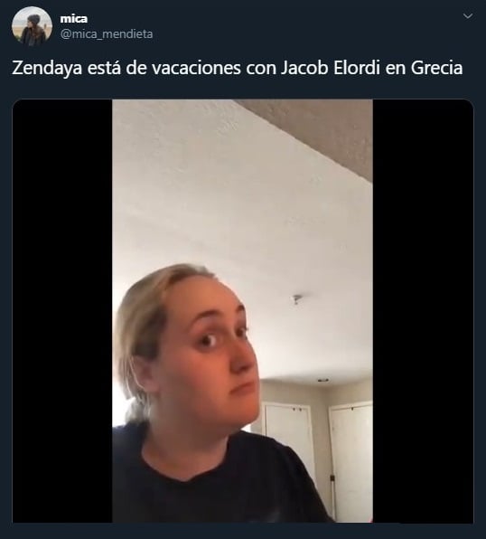 Tuit sobre Zendaya y Jacob Elordi de vacaciones por Grecia