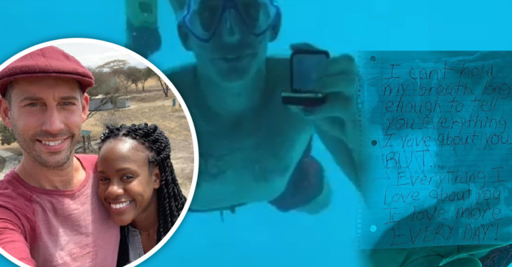 Mujer devastada dedica un mensaje a su novio ahogado mientras le pedía matrimonio bajo el agua, se vuelve viral