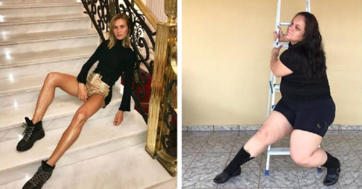 Mujer brasileña parodia sesiones fotográficas de celebridades, el resultado es hilarante