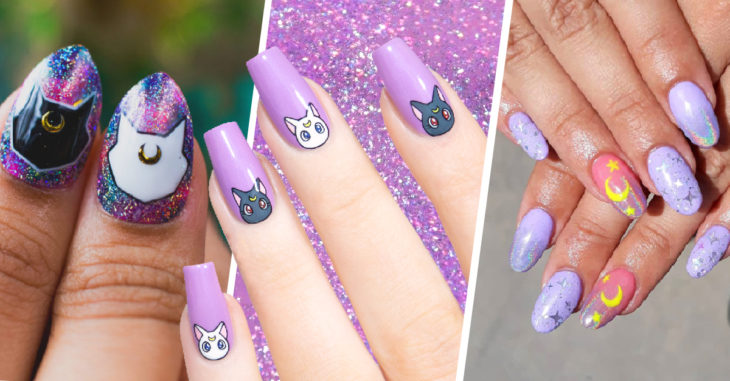 16 Diseños de uñas para completar tu transformación a Sailor Scout