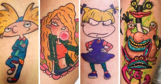 15 Tatuajes de caricaturas que te harán recordar tu infancia