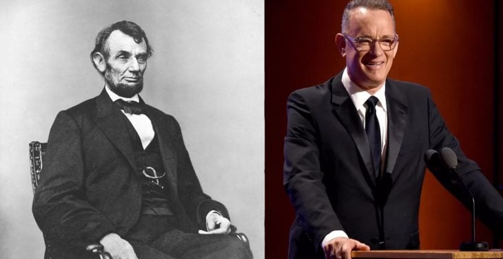 Abraham Lincoln y Tom Hanks 