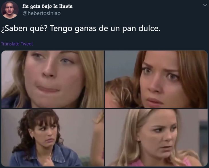 Meme dramático de telenovela mexicana Amigas y rivales