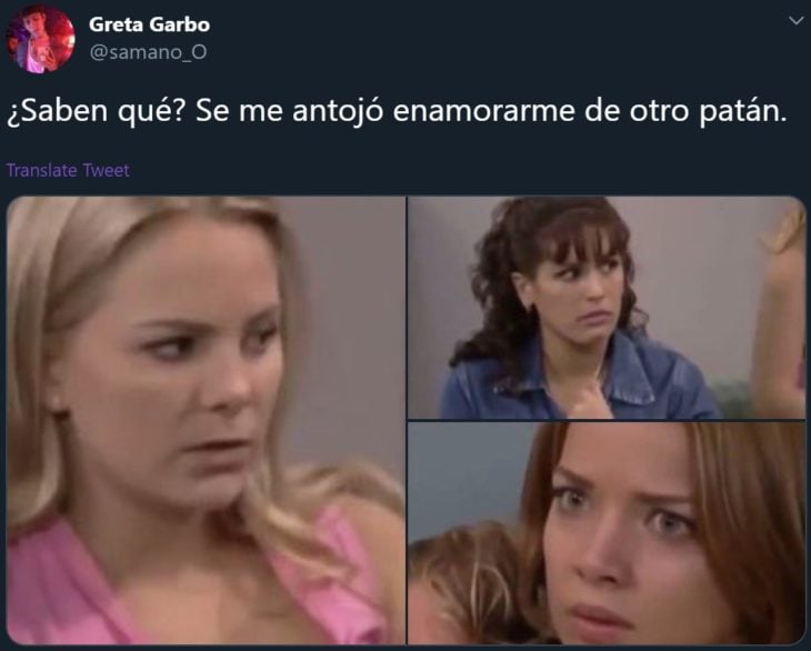 Meme dramático de telenovela mexicana Amigas y rivales