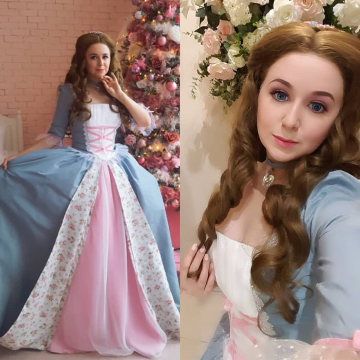 Cosplayers se disfrazan de diferentes películas de Barbie; Erika, La princesa y la plebeya