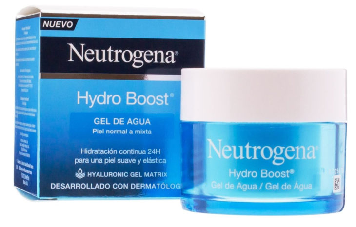 Crema hydro boost de neutrogena en color azul 