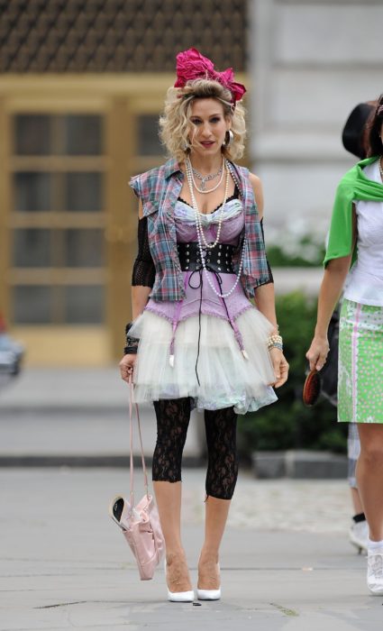 Disfraces de Halloween de los 80; Sarah Jessica Parker disfrazada de Madonna