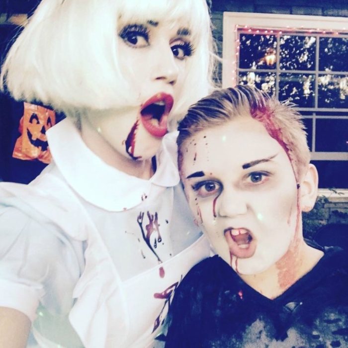 Hija de Gwen Stefani disfrazada como zombie al igual que su mamá