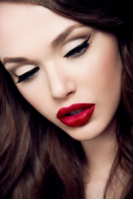 Labios color rojo