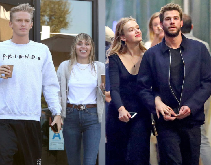 Miley Cyrus sale con Cody Simpson, y Liam Hemsworth sale con Maddison Brown