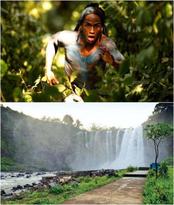 El salto de Eyipantla como locación en la película Apocalypto