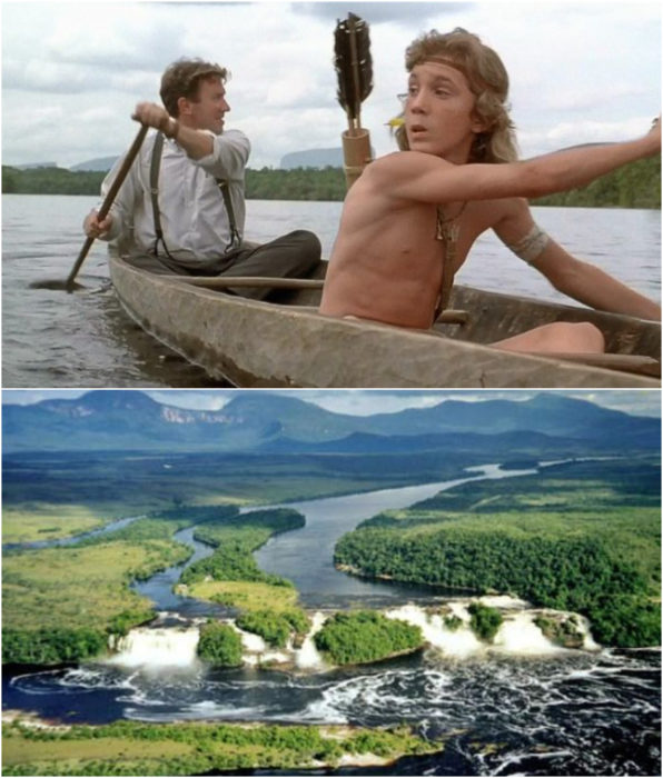 Parque Nacional Canaima como locación para la película Selva a Selva