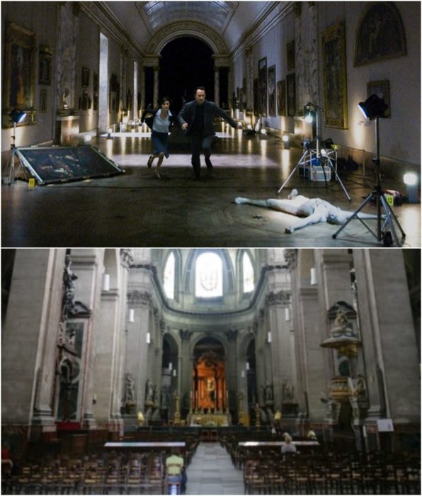 Iglesia de Saint-Sulpice como locación en la película El código DaVinci